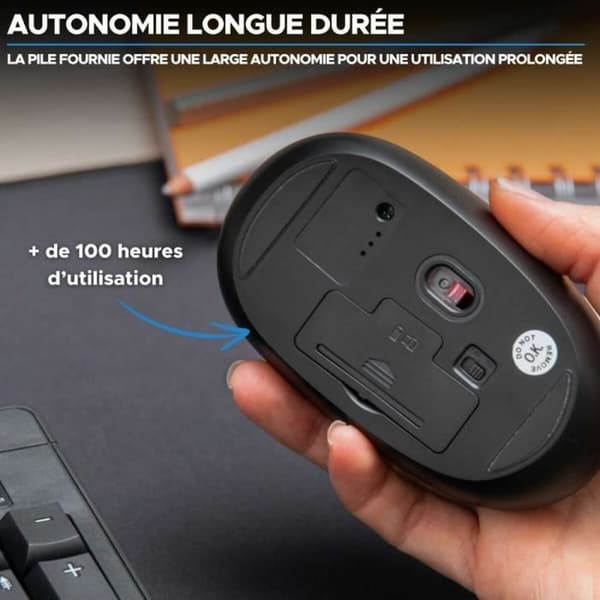 Langaton hiiri Bluestork Office 25 Musta