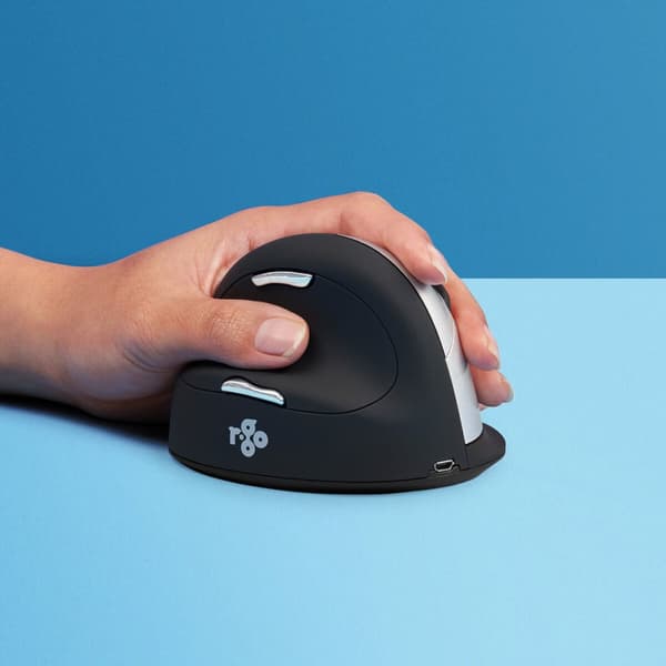 Ergonomisk Optisk Datamus R-Go RGOHELELAWL Svart