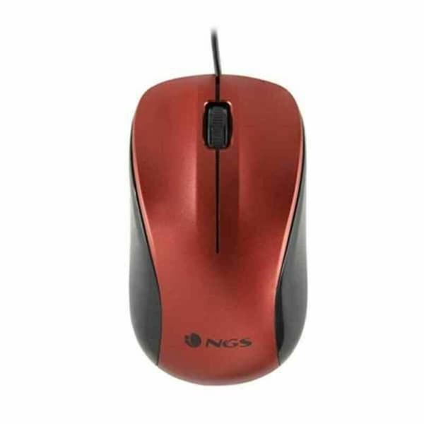Optisk Mus NGS NGS-MOUSE-1092 Röd 1200 DPI Röd