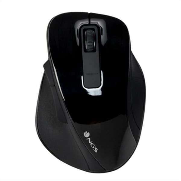 Optisk Trådløs Mus NGS BOWBLACK Svart 1600 dpi (1 enheter) Sort