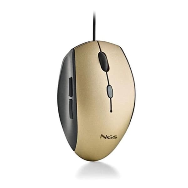 Mus NGS MOTHGOLD 1600 dpi Gyllen (1 enheter) Gull