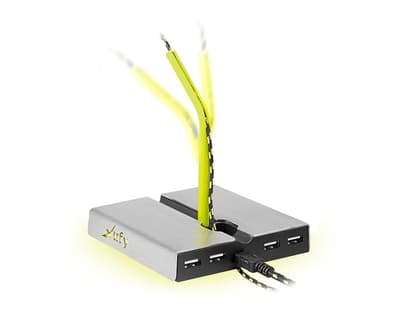 B1 Mouse Bungee med LED & USB Hub