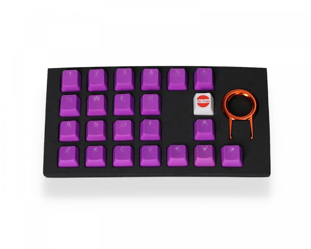 22-näppäimen Kumi Double-shot Backlit Keycaps Violetti