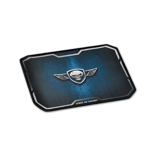 SPIRIT OF GAMER GAMING MOUSE PAD - WINGED SKULL MEDIUM SIZE BLUE