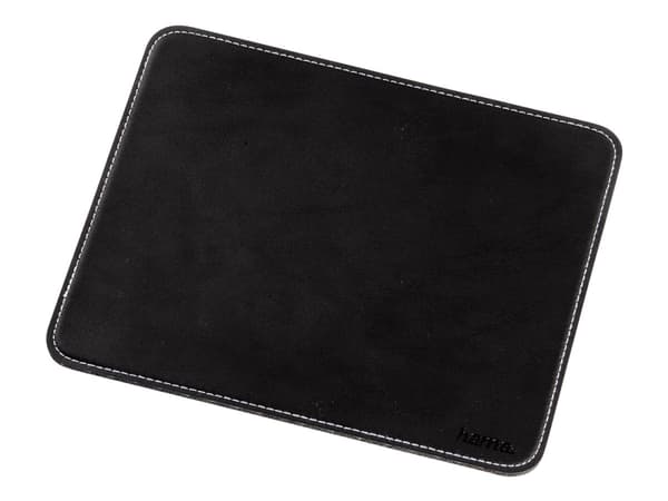 Hama Mouse Pad with Leather Look - Musmatta - svart