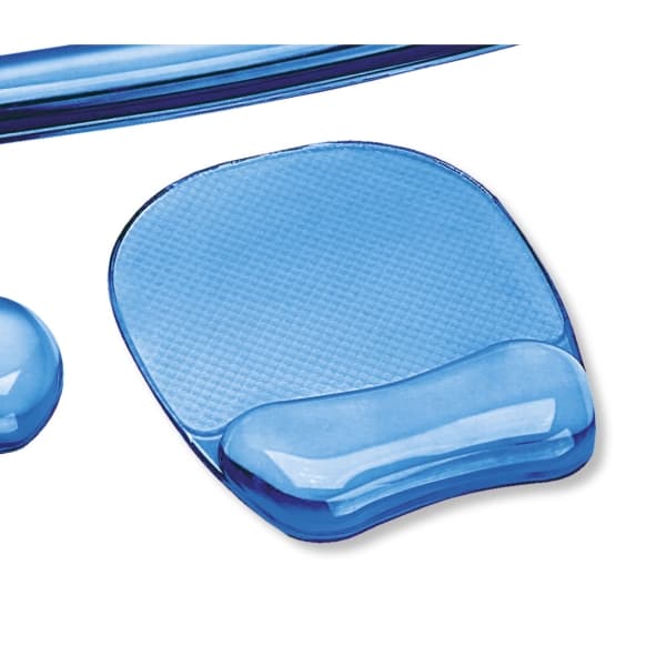 Musmatta fellowes crystals gel flex, med handledsstöd, blå