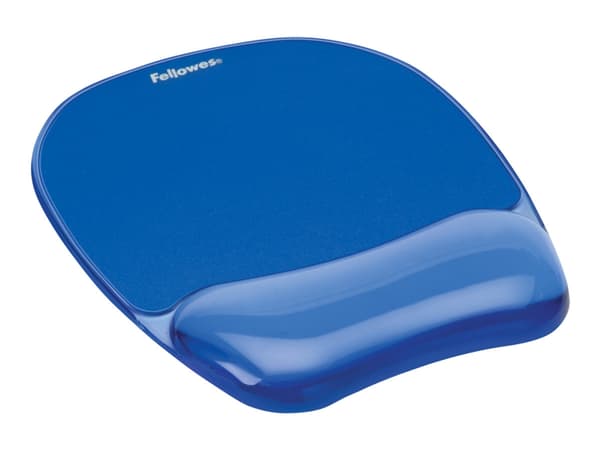 Musmatta fellowes crystals gel flex, med handledsstöd, blå