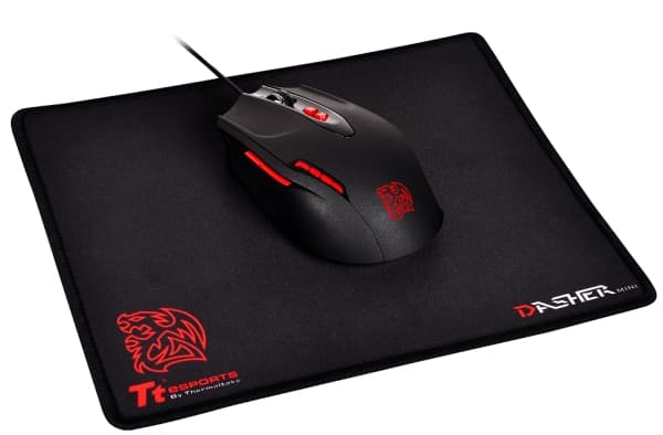 Thermaltake DASHER 2016, Svart, Monokromatiskt, Spelmusmatta