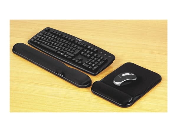 Kensington Sports Contour Gel Mouse Wrist Pad - Musematte med håndleddsstøtte - svart