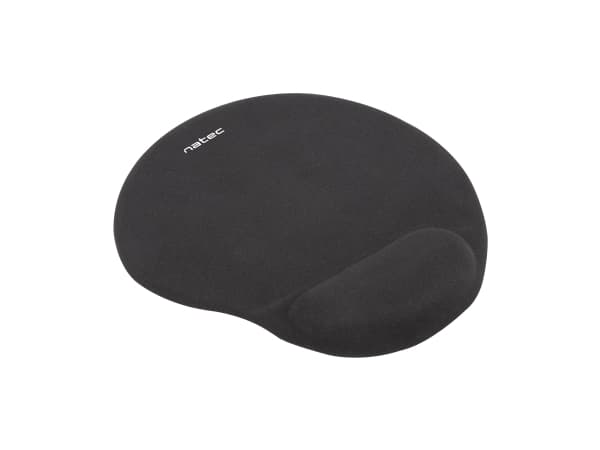 NATEC Marmot, Svart, Monokromatiskt, Tyg, Gel, Gummi, Handledsstöd, Halksäkert underlag