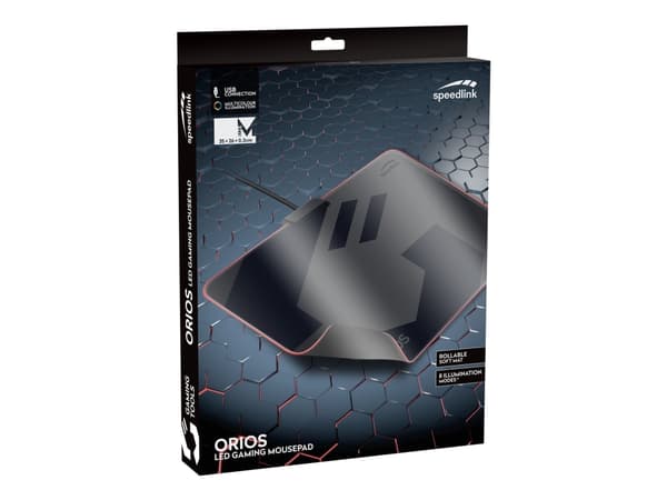 SPEEDLINK SL-620105-BK, Musta, Harmaa, Kuva, USB-virta, Punainen/Vihreä/Sininen, Pelihiirimatto