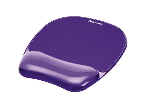 Fellowes Gel Crystal - Musmatta med handledsstöd - violett