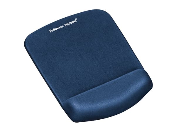Fellowes PlushTouch - Mustablett med handledskudde - blå