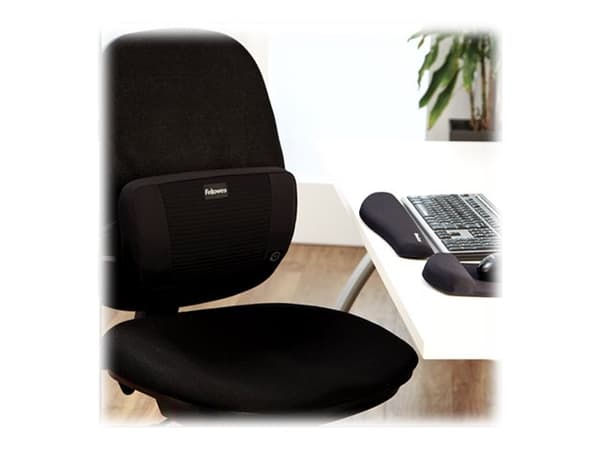 Fellowes PlushTouch - Musmatta med handledsstöd - svart