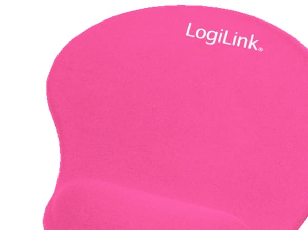 LogiLink GEL-hiirimatto, jossa on rannetuki - vaaleanpunainen