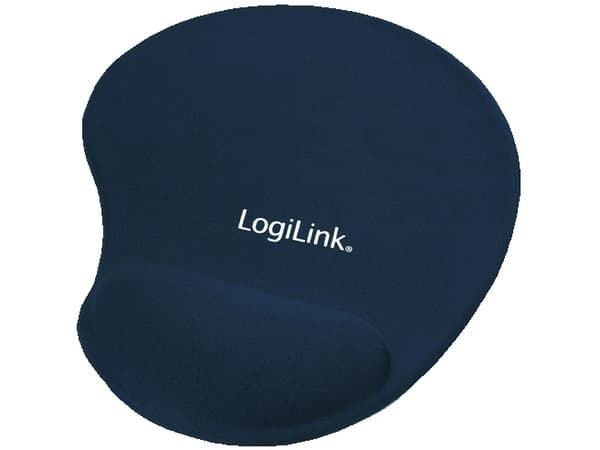 LogiLink - Mustablett med handledskudde - blå