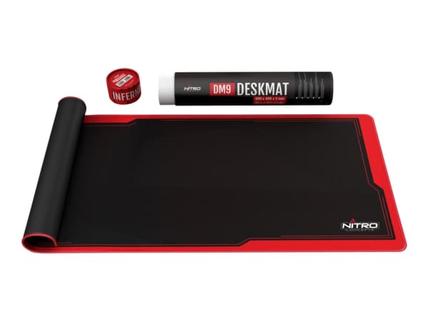 Nitro Concepts Deskmat DM9 - Tangentbord och musdyna - infernoröd