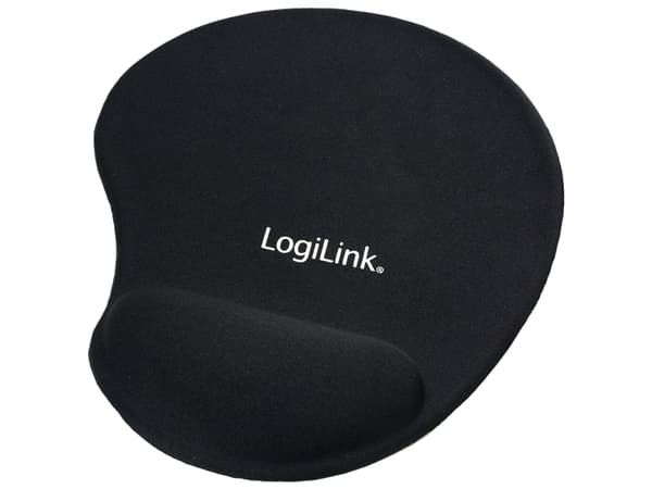 LogiLink - Musmatta med handledsstöd - svart