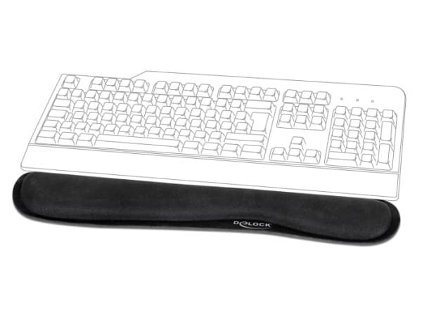Delock for Keybord / Laptop - Retail - handledsstöd - svart