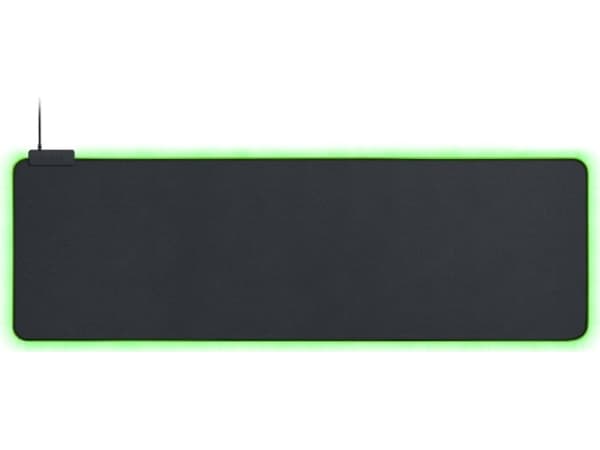 Razer Goiathus Extended Chroma, Musta, Valkoinen, Yksivärinen, Liukumaton pohja, Pelihiirimatto