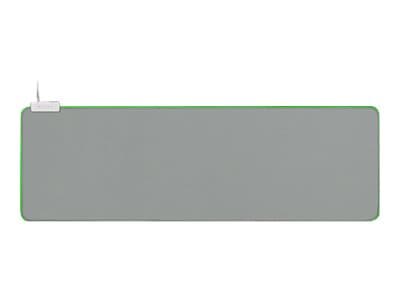Razer Goiathus Extended Chroma, Musta, Valkoinen, Yksivärinen, Liukumaton pohja, Pelihiirimatto