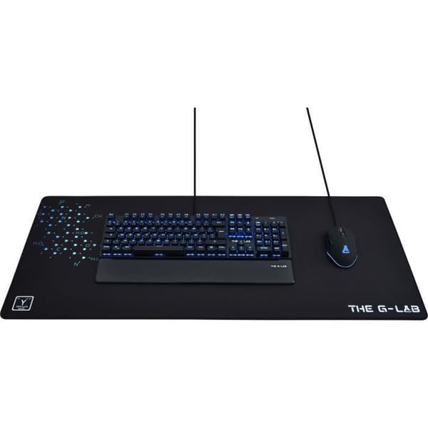 THE G-LAB Gaming Musmatta XXL 900x400x4mm med halkfri radergummi
