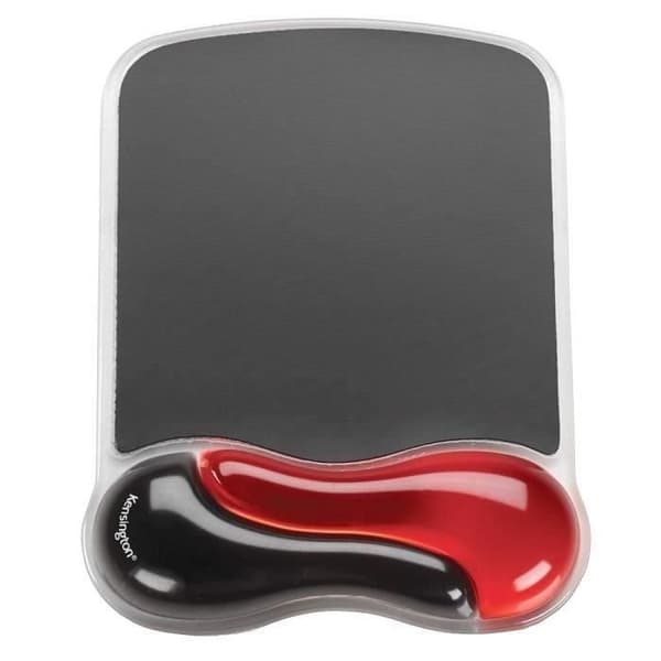Ergonomiskt musstöd - Handledsstöd - KENSINGTON - Duo Gel Svart / Röd