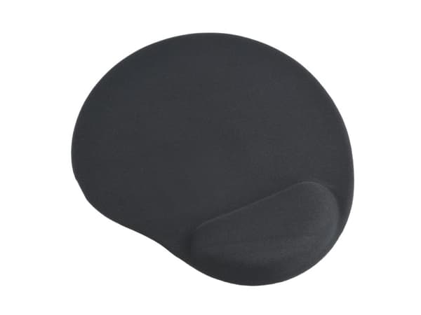 Gembird MP-GEL-BLACK - Musmatta med handledsstöd - svart