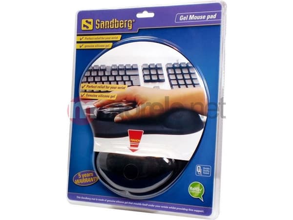 Sandberg Gel Mousepad with Wrist Rest