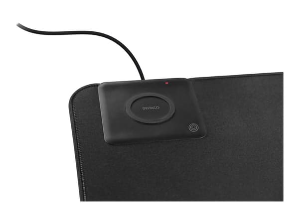 Deltaco DELC-0100, Musta, Yksivärinen, Neopreeninen, USB-virta, Liukumaton pohja