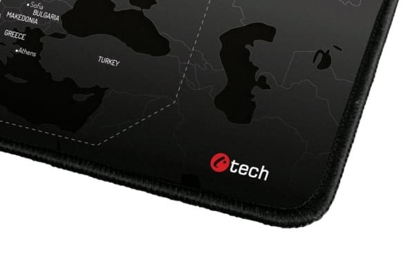 C-TECH MP-01W, Musta, Kuva, Kangas, Liukumaton pohja