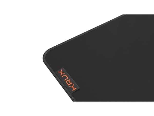 KRUX Space XL, Musta, Yksivärinen, Mikrokuitu, Liukumaton pohja, Pelihiirimatto