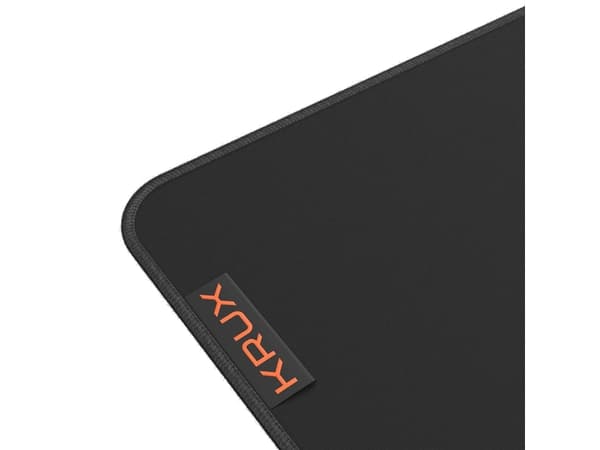 KRUX Space L, Musta, Yksivärinen, Mikrokuitu, Liukumaton pohja, Pelihiirimatto