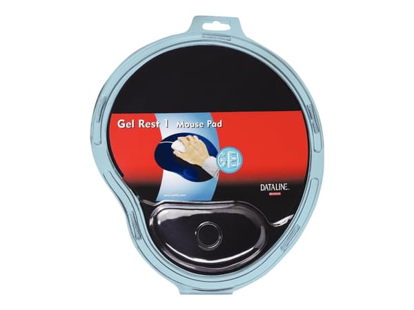 DATALINE All-in-one Gel Mouse Pad - Mustablett med handledskudde - blå