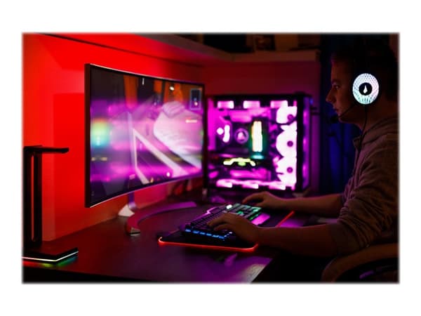 Surefire Gaming Silent Flight RGB-680 - Gaming Musemåtte - 68 x 28 cm. - Sort/RGB