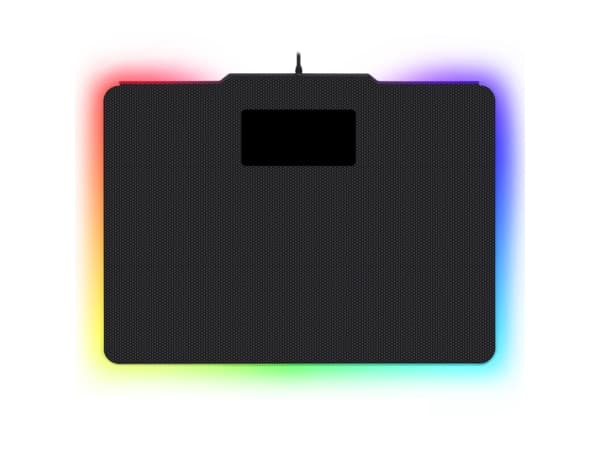 REDRAGON Epeius RGB P009, Svart, Translucent, ABS synthetics, Gummi, Multi, Halksäkert underlag, Spelmusmatta