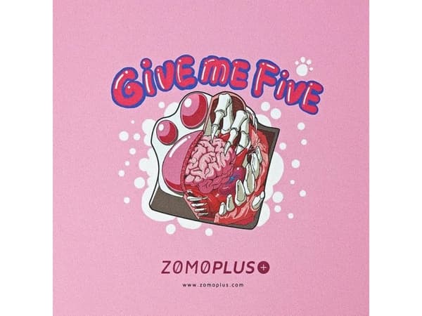 ZOMOPLUS Give Me Five Mouse pad for games, 500x420mm - pink