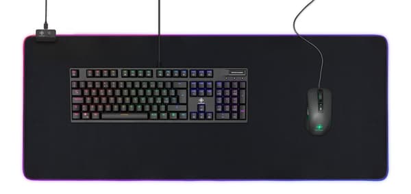 DMP310 RGB Mousepad, 900x360x4mm, 13 LED modes, black