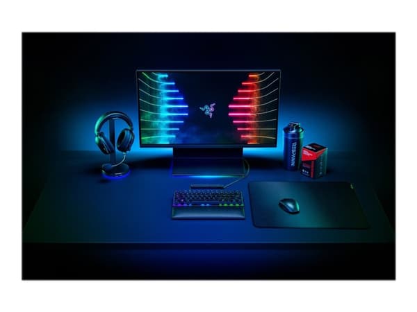 Razer Strider, Musta, Yksivärinen, Polyesteri, Kudottu kangas, Liukumaton pohja, Pelihiirimatto