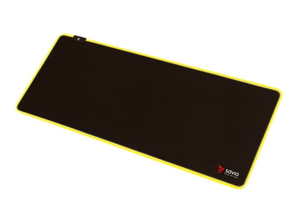 SAVIO GAMING Turbo Dynamic - Musemåtte - LED Edition - størrelse XL