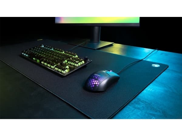 ROCCAT Sense CTRL, Sort, Monokromatisk, klede, Gummi, Antiskliunderlag, Musematte til gaming