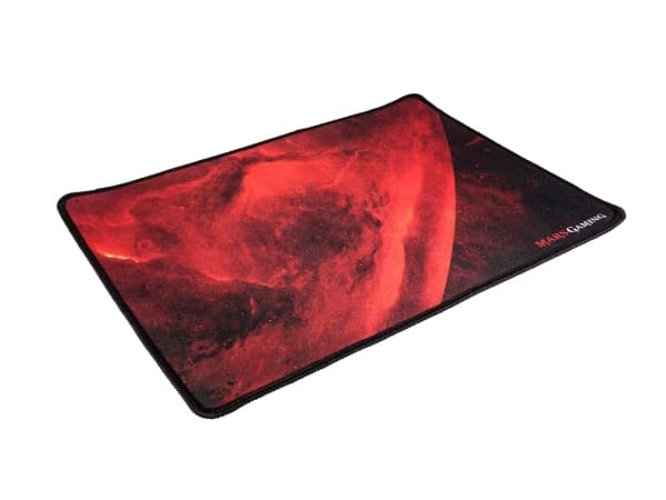 Mars Gaming MRMP0, Sort, Rød, Bilde, Gummi, Antiskliunderlag, Musematte til gaming