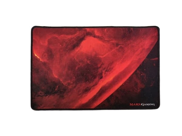 Mars Gaming MRMP0, Sort, Rød, Bilde, Gummi, Antiskliunderlag, Musematte til gaming