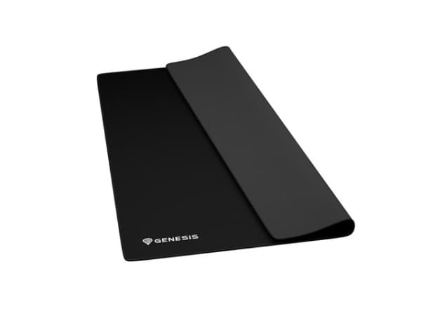 GENESIS Carbon 700 XL, Svart, Monokromatiskt, Tyg, Gummi, Halksäkert underlag, Spelmusmatta
