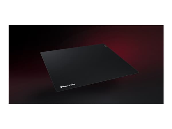 GENESIS Carbon 700 XL, Svart, Monokromatiskt, Tyg, Gummi, Halksäkert underlag, Spelmusmatta