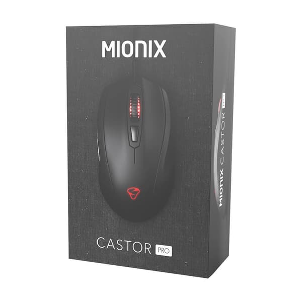 Gamingmus Castor Pro Svart