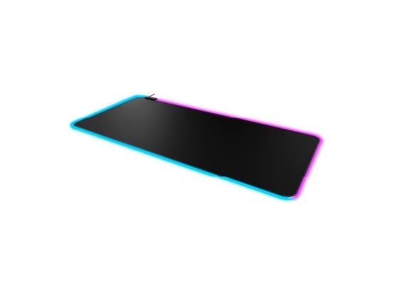 HyperX Pulsefire Mat RGB, Sort, Monokromatisk, klede, Gummi, Flerfarget, Antiskliunderlag, Musematte til gaming