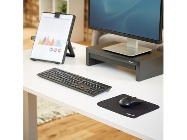 Musemåtte, Fellowes® Earth Series™, gummi, sort