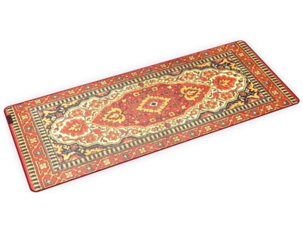 KRUX Space XXL Carpet, Rød, Bilde, Mikrofiber, Antiskliunderlag, Musematte til gaming