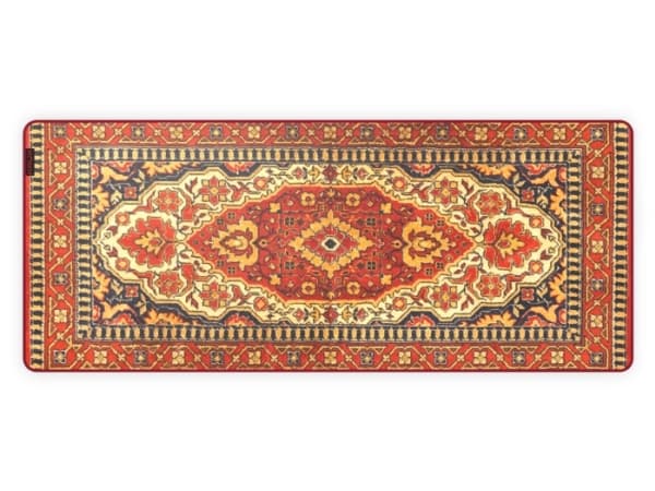 KRUX Space XXL Carpet, Rød, Bilde, Mikrofiber, Antiskliunderlag, Musematte til gaming